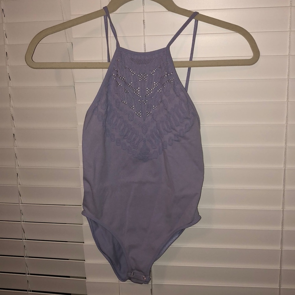 Free People Lilac Bodysuit